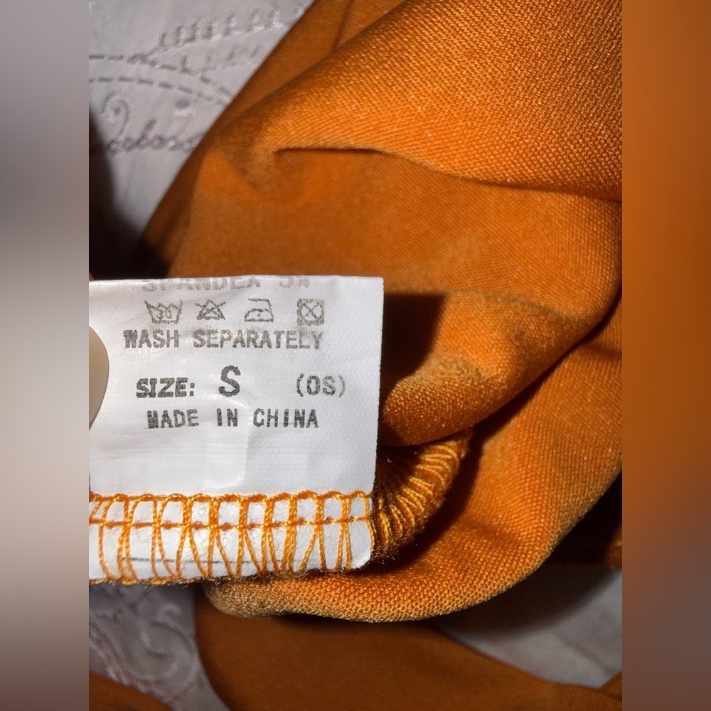 Like New Unbranded One-Shoulder Orange Crop Top - Picture 4 of 6